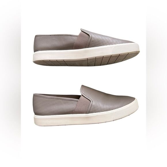 VINCE Blair Perforated Leather Slip-On Sneakers - Picture 2 of 8